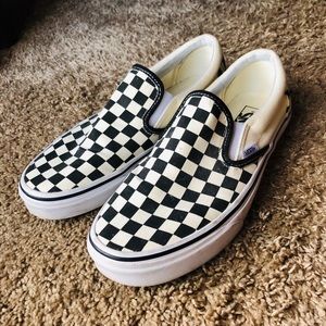 Vans Checkerboard Slip Ons Men’s 9